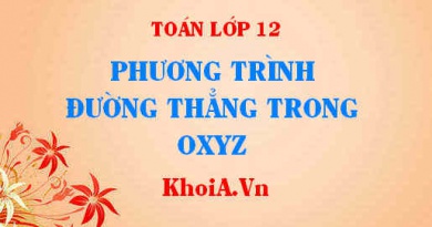 Phương trình đường thẳng lớp 12: Tóm tắt lý thuyết đầy đủ và chi tiết - Toán lớp 12